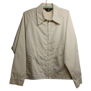 VINTAGE SEARS JACKET, IVORY, SIZE MEDIUM